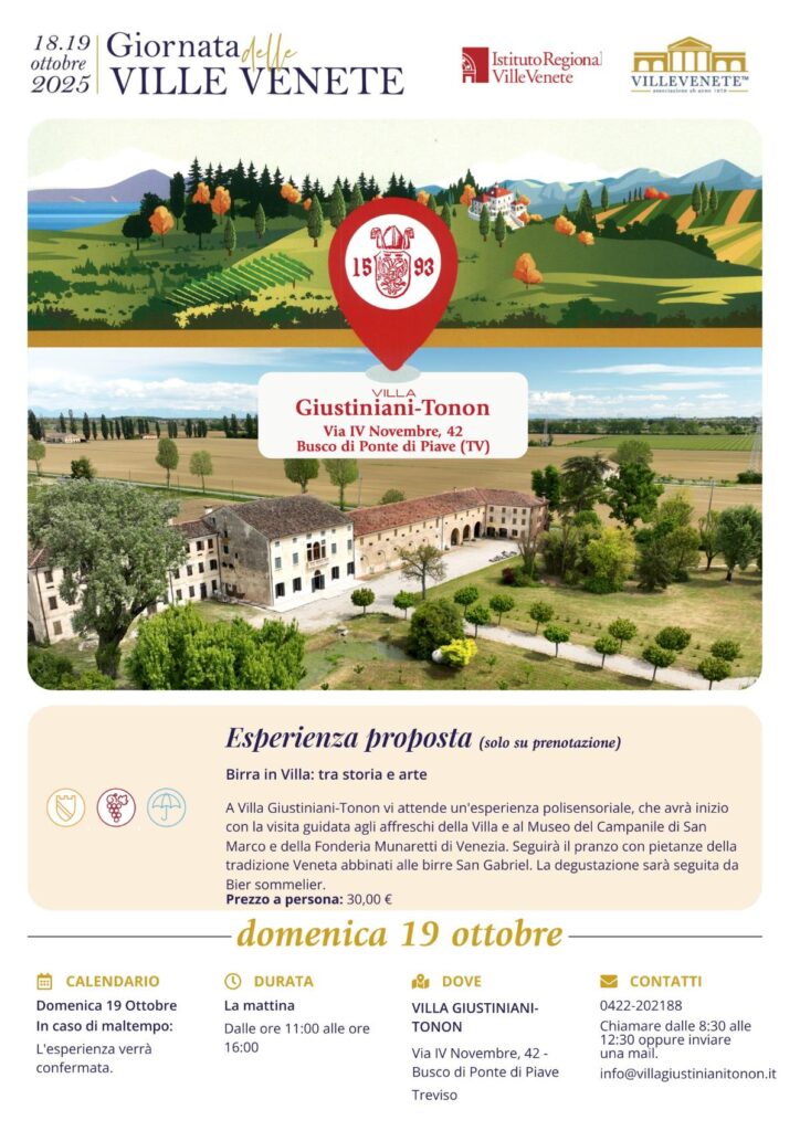 Giornata delle Ville Venete 2025 a Villa Giustiniani-Tonon