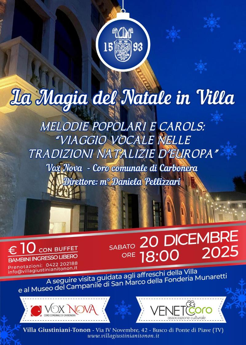 La magia del Natale in Villa